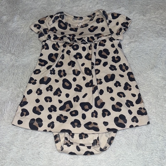 Carter's Other - (3 for $10) carters cheetah print dress bodysuit